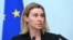 High Representative of the European Union for Foreign Affairs and Security Policy Federica Mogherini at a press conference in Yerevan. 