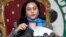 Munizae Jahangir, the co-chairperson of the Human Rights Commission of Pakistan, speaks during a news conference in Islamabad on January 1.