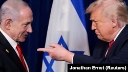 Беньямин Нетаньяху (слева) и Дональд Трамп
