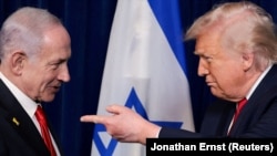 Премьер-министр Израиля Биньямин Нетаньяху и президент США Дональд Трамп, США, 29 декабря 2025 года