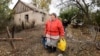 Ukraine - civilians evacuate their village, Novooleksandrivka, in Dnipropetrovsk - screen grab