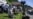 Journalists set up near the Burgenstock luxury hotel complex above Lake Lucerne on June 19.