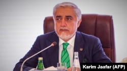 عبدالله عبدالله رئیس شورای عالی مصالحه ملی در جمهوری مخلوع افغانستان