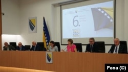 Članovi CIK-a na pres-konferenciji u Sarajevu, 5. septembra 2024.