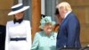 U.K. -- U.S. President Donald Trump and First Lady Melania Trump meet with Britain's Queen Elizabeth at Buckingham Palace, in London, June 3, 2019