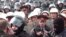 Armenia -- Riot police confront opposition protesters in Yerevan on 01Mar2008.