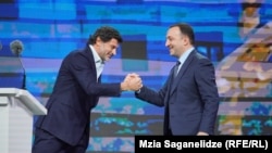 კახა კალაძე (მარცხნივ) და ირაკლი ღარიბაშვილი