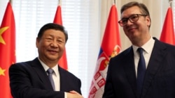 Kineski predsednik Si Đinping sa predsednikom Srbije Aleksandrom Vučićem u Palati Srbija tokom sastanka u okviru dvodnevne državne posete kineskog predsednika Beogradu, Srbija, 8. maja 2024. godine.