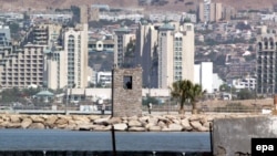 Пристанишниот град Акаба во Јордан.