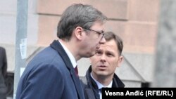 Aleksandar Vučić i Siniša Mali