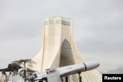 Иранский дрон на праздновании 47-й годовщины Исламской революции. Тегеран, 11 февраля 2026 года