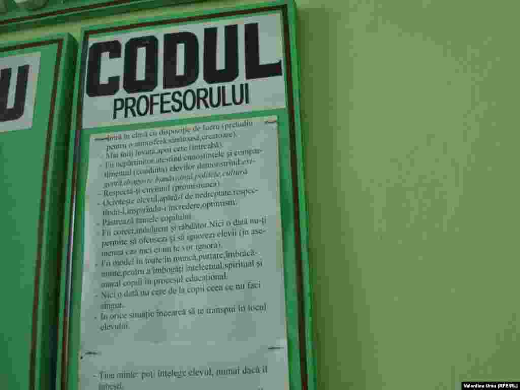 Și profesorii au un Cod, dacă nu știați...