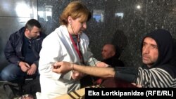 შიმშილობის აქცია ბათუმის პორტის ადმინისტრაციის შენობაში. 2018 წლის 4 აპრილი