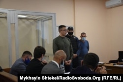 Сергій Стерненко під час засідання районного Приморського суду Одеси, 23 лютого 2021 року