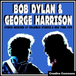 Боб Дилан и Джордж Харрисон. Обложка диска