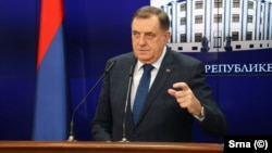 Presidenti i Republikës Sërpska, Millorad Dodik. Banjallukë, 25 janar 2025. 