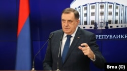 Milorad Dodik, predsjednik RS, tokom konferencije za medije u Banjoj Luci, 25. januar 2025.