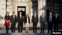 Учасники засідання міністрів закордонних справ G7 у Луцці, Італія, 10 квітня 2017 року