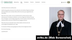 Pagina web a Bisericii Evanghelice din Saxonia (Screenshot)