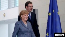 Angela Merkel i Aleksandar Vučić