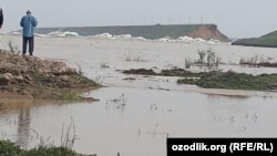 Uzbek officials say the breach has weakened the structure and they fear it could cause the entire dam to collapse.