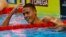 David Popovici sărbătorește după ce a câștigat semifinala masculină de 200 m liber, la Campionatele Mondiale de Natație, Budapesta, Ungaria - 19 iunie 2022 (Reuters/Lisa Leutner)