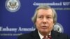 Armenia -- OSCE Minsk Group Co-Chair James Warlick gives a press conference at the U.S. Embassy in Armenia, 26 October, 2015