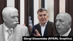 ბადრი პატარკაციშვილი, მიხეილ სააკაშვილი, ჯოზეფ ქეი (ფოტოკოლაჟი)