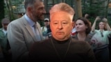 Рэжысэр, грамадзкі дзяяч Мікалай Халезін. Сяргей Ціханоўскі і Сьвятлана Ціханоўская ў Нью-Ёрку. Ілюстрацыйны каляж