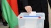 Azerbaijan - Parliament election, President İlham Aliyev in polling station, 7Nov2010