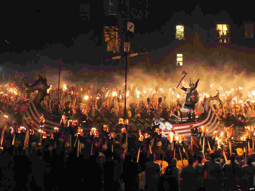 Фестиваль огня (Up Helly Aa Festival) в Шотландии 