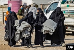 Женщины в лагере Аль-Хол, 21 декабря 2020 года