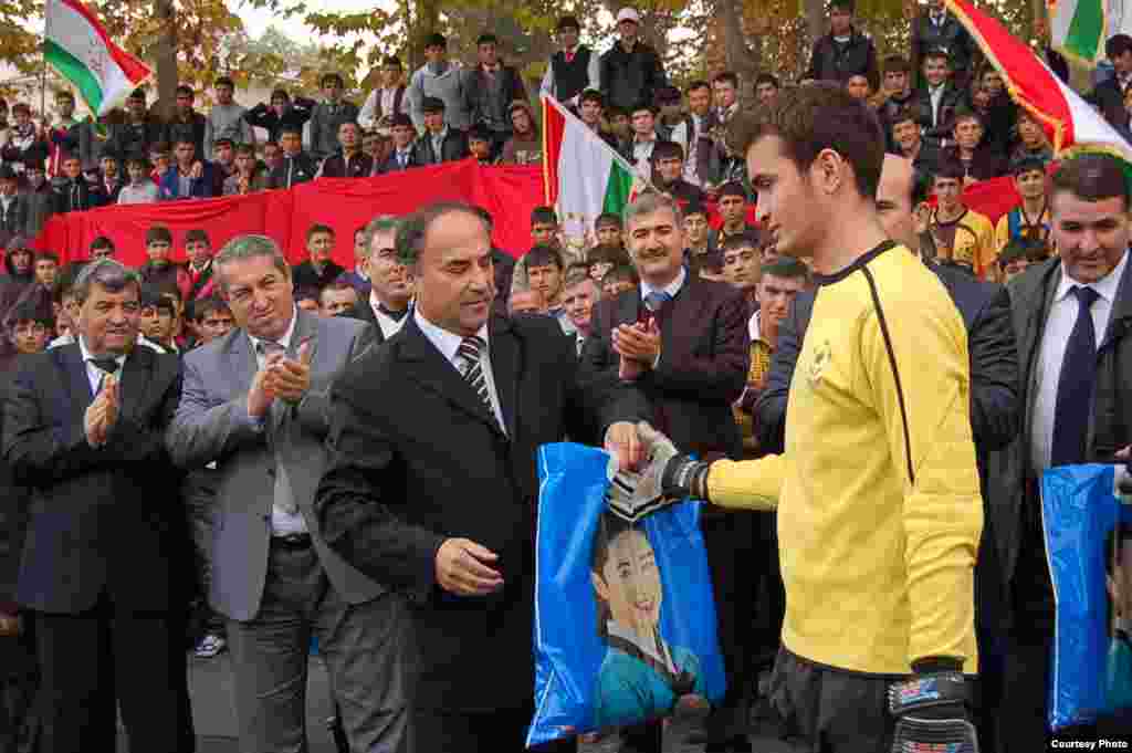 Football championship between universities of Dushanbe, 25Nov2010