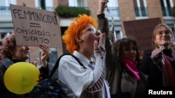 Марш протеста против насилия в отношении женщин, Милан, 22 ноября 2023 года