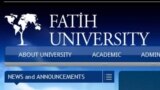 Türkiýäniň "Fatih" uniwersitetiniň websahypasyndan bir bölek