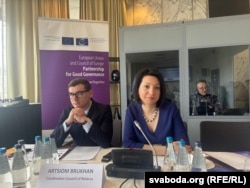 Арцём Брухан і Кацярына Дзяйкала. Варшава, 8 красавіка 2026