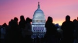 Clădirea Capitoliului din Washington D.C. înainte de ceremonia inaugurării președintelui Barack Obama în al doilea mandat, 21 ianuarie 2013.