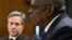 U.S. Secretary of State Antony Blinken (left) looks on as Defense Secretary Lloyd Austin testifies during a Senate hearing in Washington, D.C., on October 31. 