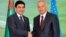 Туркманистон Президенти Қурбонқули ва Ўзбекистон Президенти Ислом Каримов.