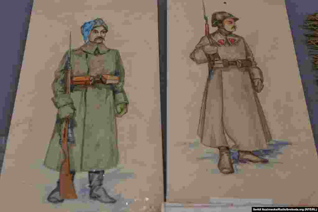 Форма військових УНР на малюнках Миколи Битинського