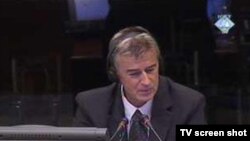 Ekrem Suljević za vrijeme ispitivanja na suđenju Radovanu Karadžiću 6. rujna 2010. godine 