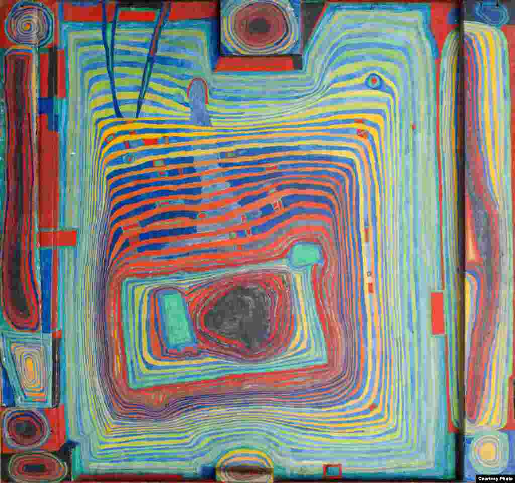 Hundertwasser, Das Blut da im Kreis, 1953.