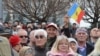 Around 2,000 protesters are believed to have turned out for the demonstration in Chisinau on April 5. 