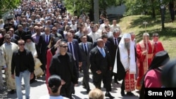 Komemoracija u Bratuncu, u bh. entitetu Republika Srpska, povodom stradanja Srba u Srednjem Podrinju i Birču, 4. jul 2026. 