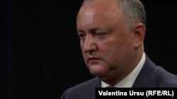 Igor Dodon, în studioul Europei Libere de la Chișinău, în luna iunie