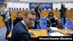 Навальный в Страсбурге, 24 января 2018 года 