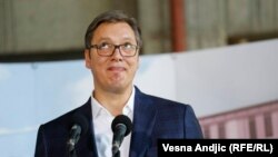 Српскиот претседател Александар Вучиќ.