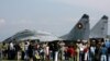 Un avion Mig-29, la baza militară Graf Ignatievo