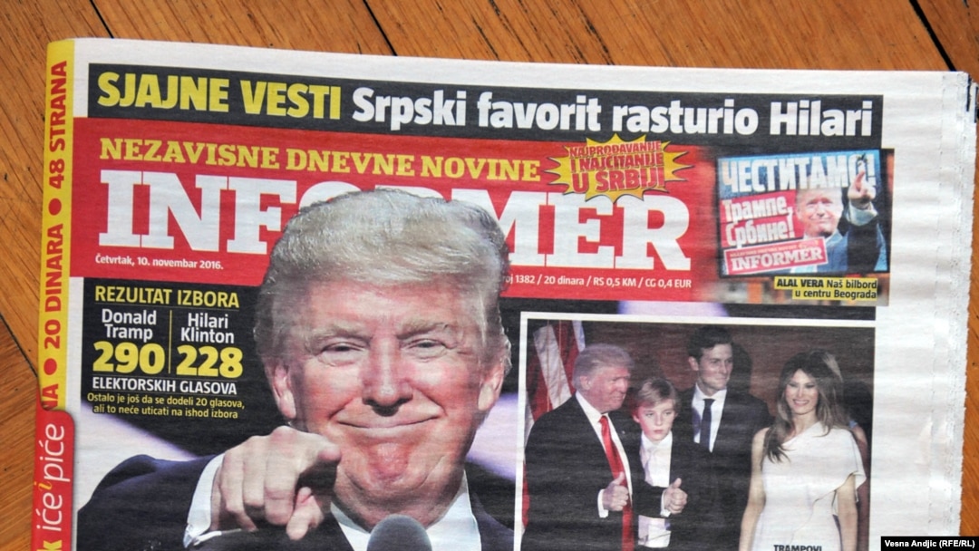 Jedna od naslovnica Informera