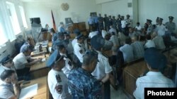 Armenia - A court hearing in the trial of men who seized a police station in Yerevan in July 2016, 12Jul2017.